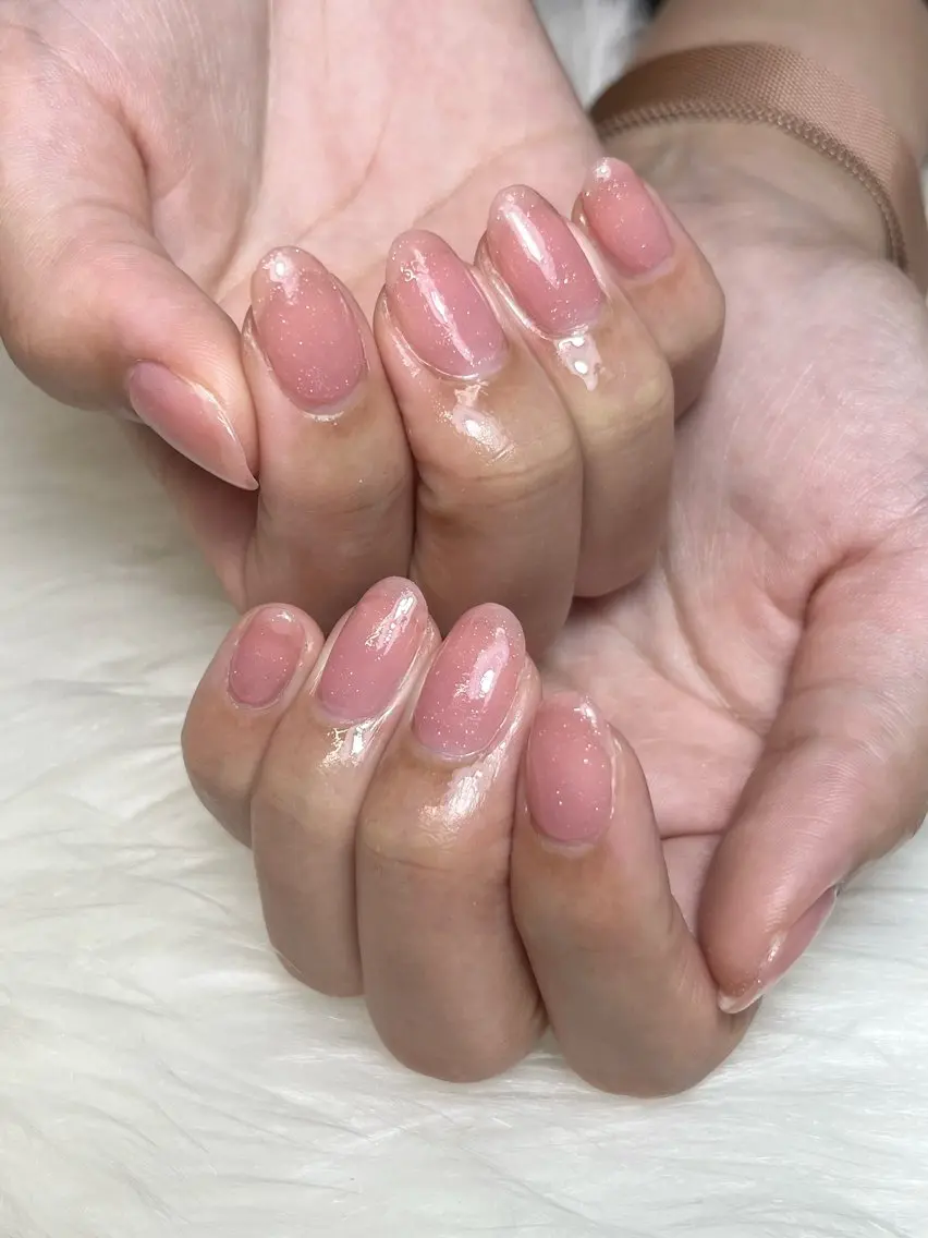 ネイル ラメ(グリッター) ワンカラーネイル nail salon epeのネイルデザイン