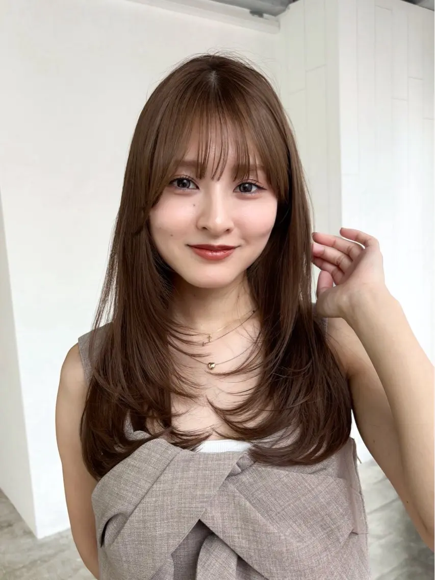 セミロング 池袋似合わせカット ✂️YUUKIのヘアスタイル