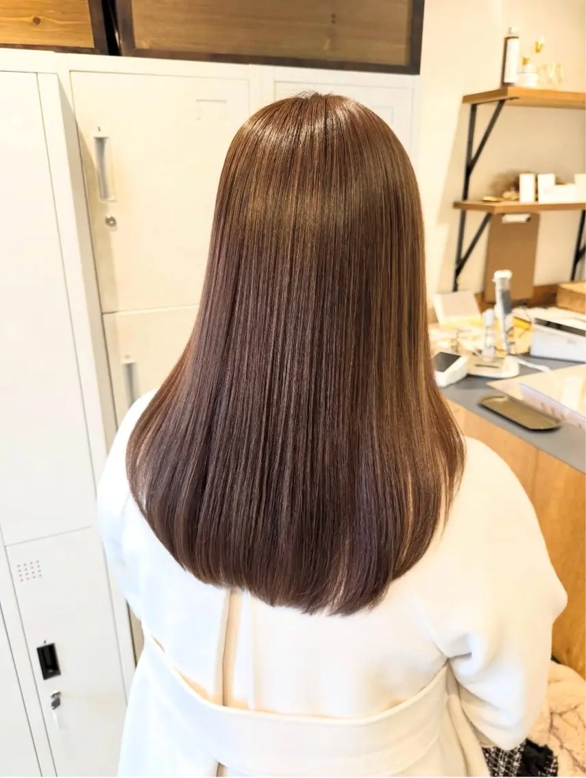 ナチュラルストレートの写真