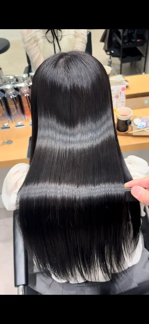 ロング カラー アクアカラー 髪質改善 ロング トリートメント カット ヘアカラー トリートメント 髪質改善ヘアケア 艶髪特化/上田のヘアスタイル