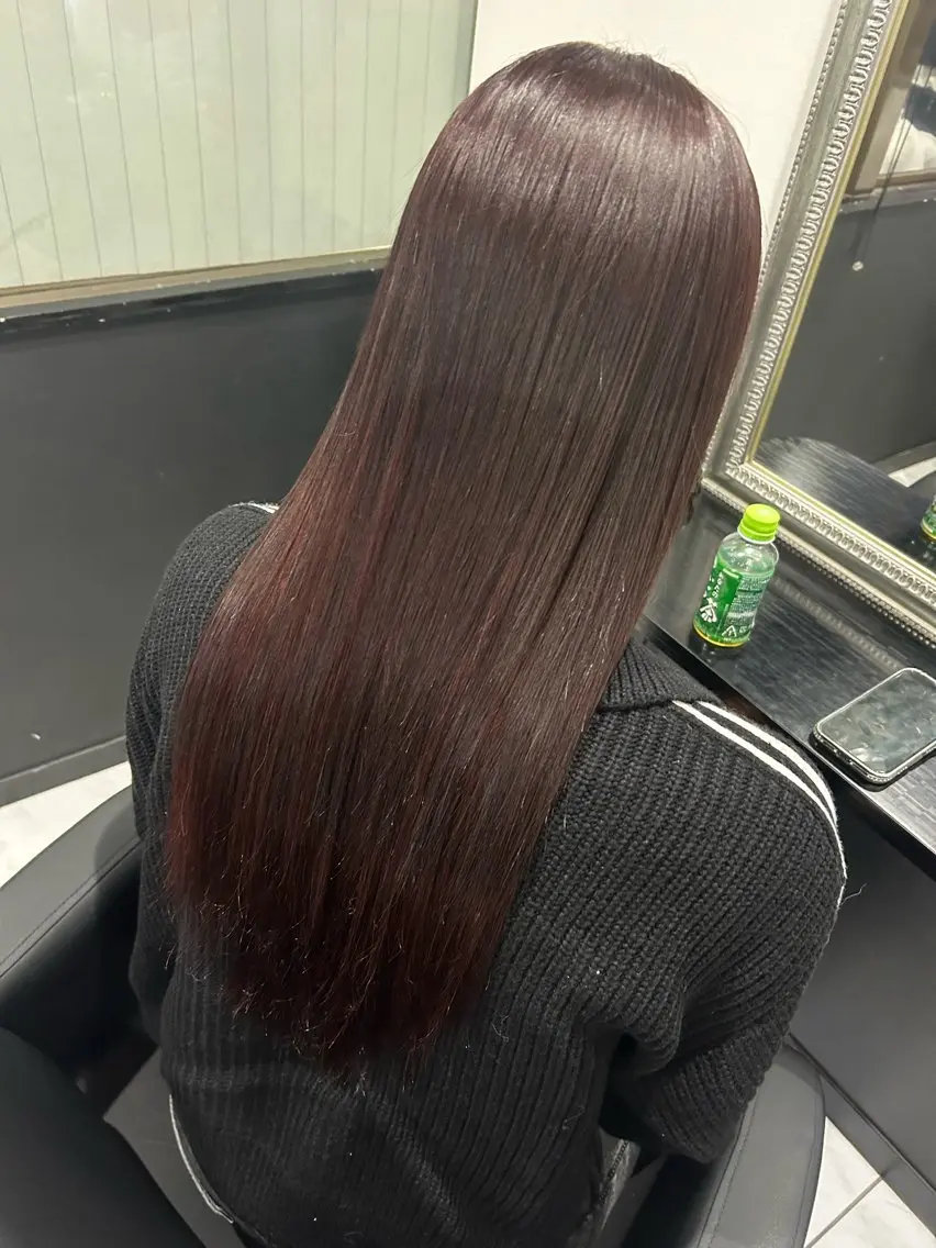 ロング カラー ヘアカラー 長田 麻友子のヘアスタイル