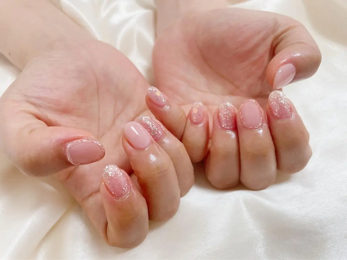 ネイル 春ネイル ハンドネイル mogunail &blowのネイルデザイン
