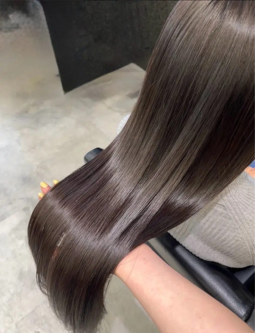 セミロング カラー 透明感カラー イルミナカラー カット ヘアカラー トリートメント 艶カラー/レイヤー/ 似合せ/ Fureaのヘアスタイル