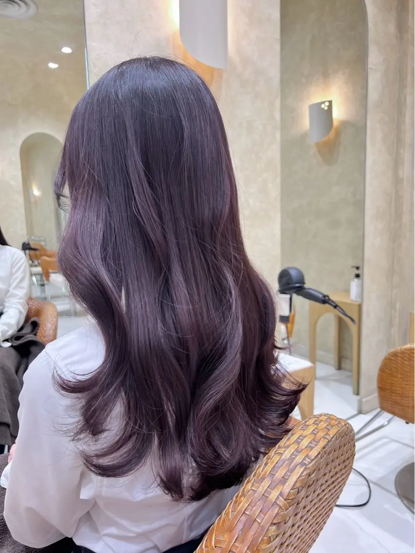 ロング カラー 竹内 亜由夢のヘアスタイル