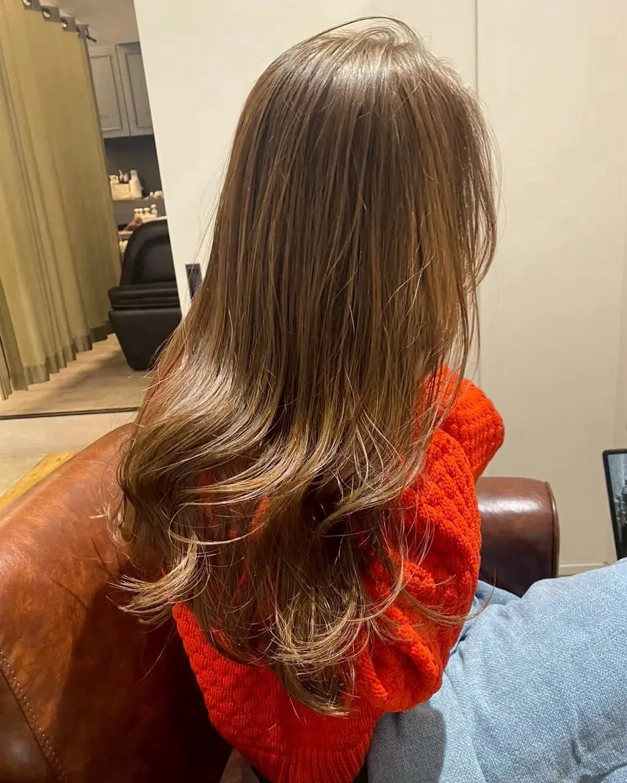 ロング カラー ヘアカラー 髪質改善 ANs. りこのヘアスタイル