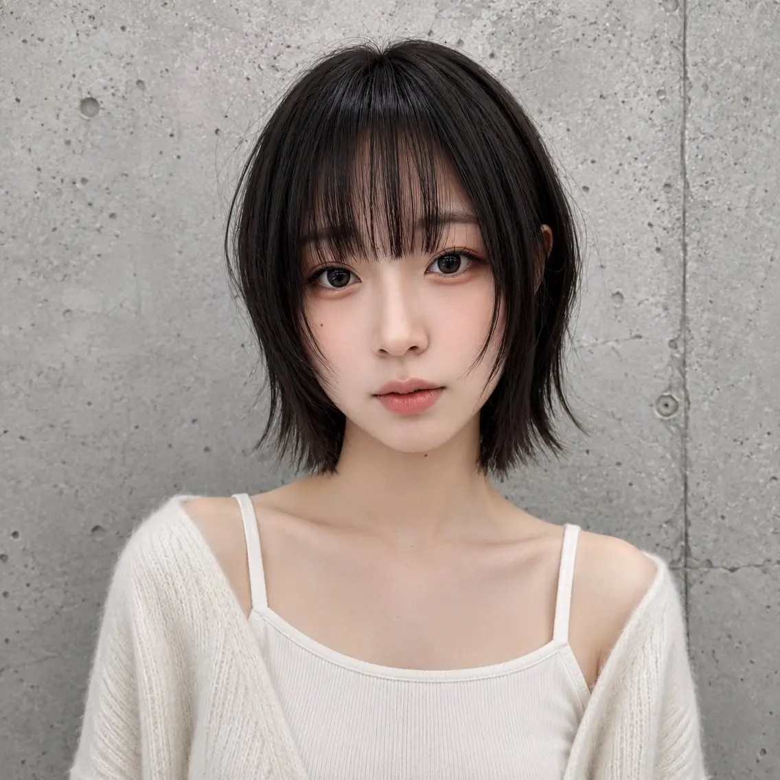 ショート カット トリートメント 盛れる顔まわりカット 髪質改善/渋谷/れんのヘアスタイル