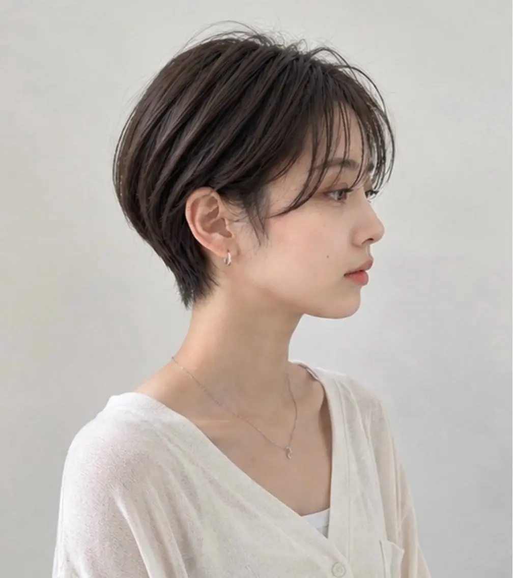 ショート ショートボブ ボブ くびれヘア ショートヘア 《期間限定無料》 くびれショート 日向のヘアスタイル