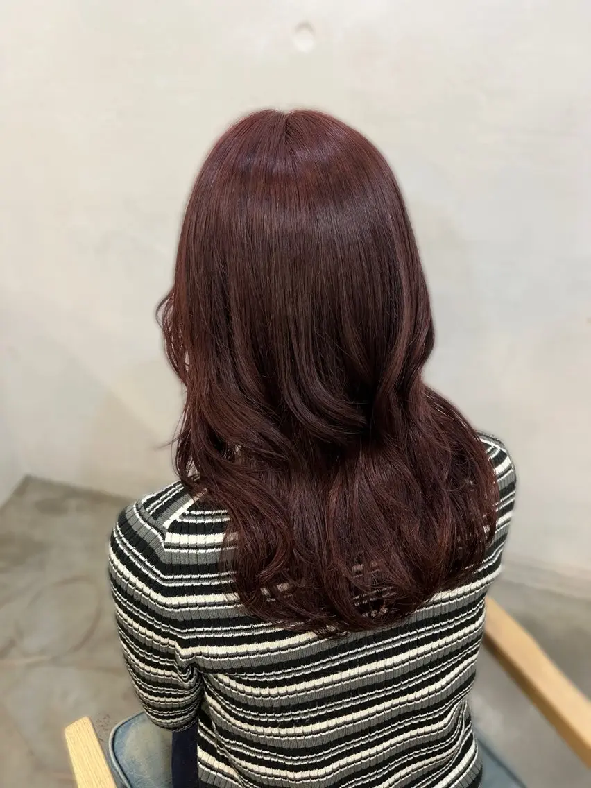 セミロング カラー ヘアアレンジ ヘアカラー トリートメント hazuki🐈⬛ 透明感カラーのヘアスタイル