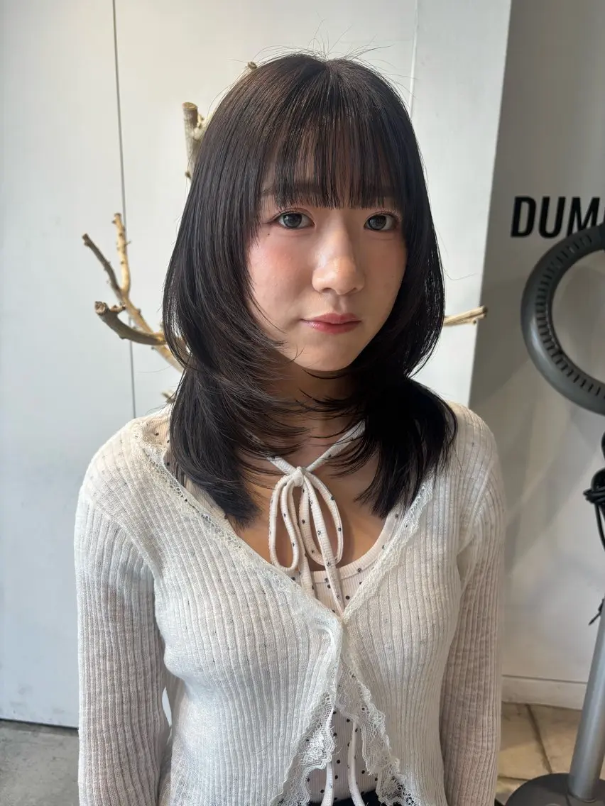 ミディアム 🎀抜け感ナチュラル 🎵asuna🪽のヘアスタイル