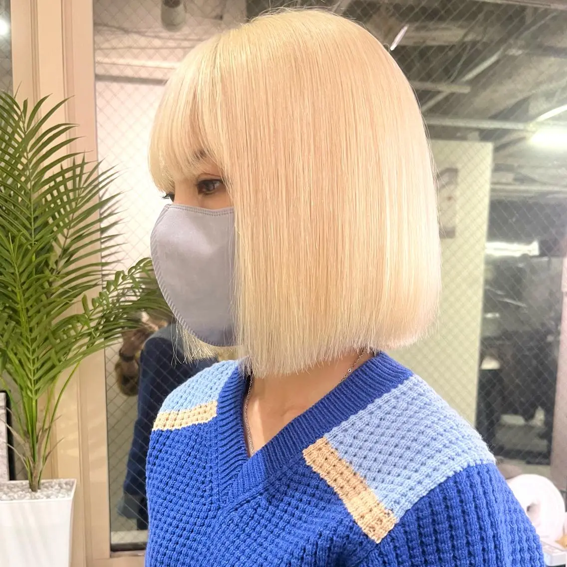 カラー レン🎨ハイトーン× エクステ🎨渋谷のヘアスタイル
