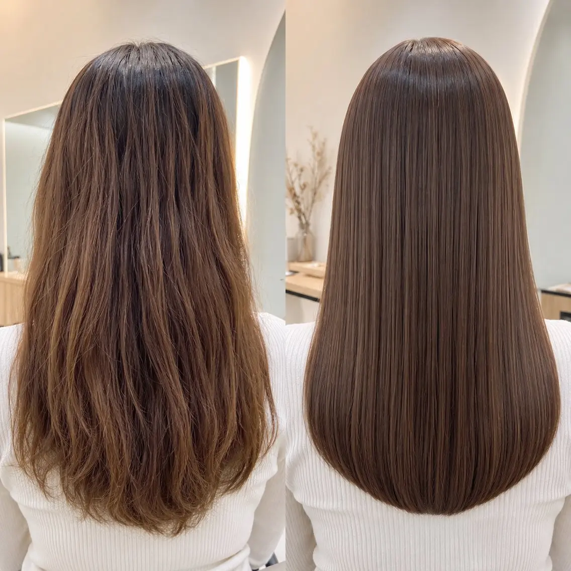 【うるツヤ最強👊🏻💗縮毛矯正×透明感カラー】日、月、火曜日限定の写真
