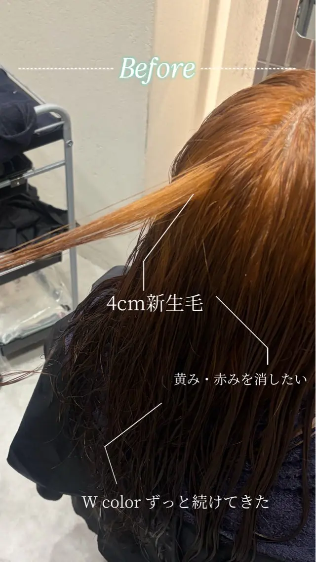 ロング カラー みのり ワンホンヘア🕊️のヘアスタイル