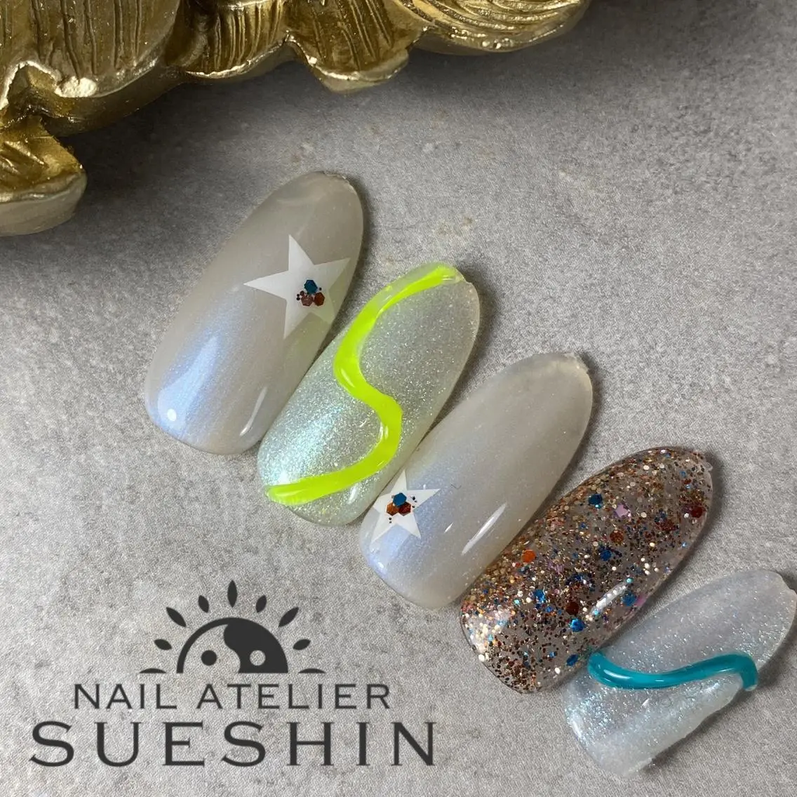 ハンドネイル S ueshinのネイルデザイン