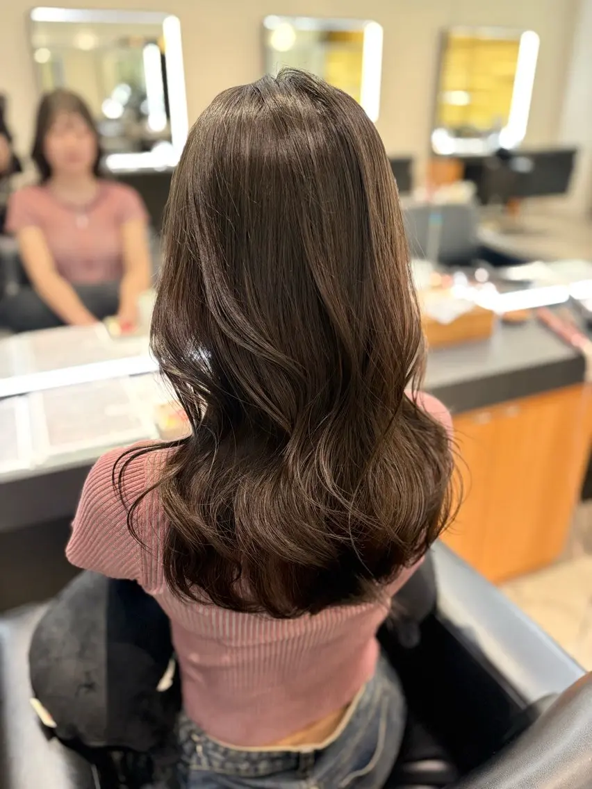 ロング 髪質改善・水素カラー ARIA（ému）のヘアスタイル
