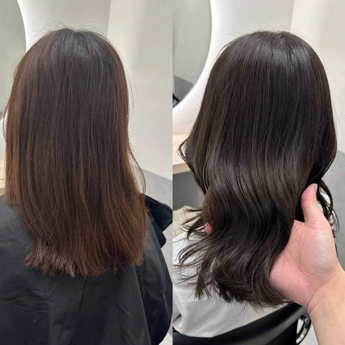 ミディアム カラー ヘアカラー トリートメント ダブルカラー｜ なおき｜池袋美容師のヘアスタイル