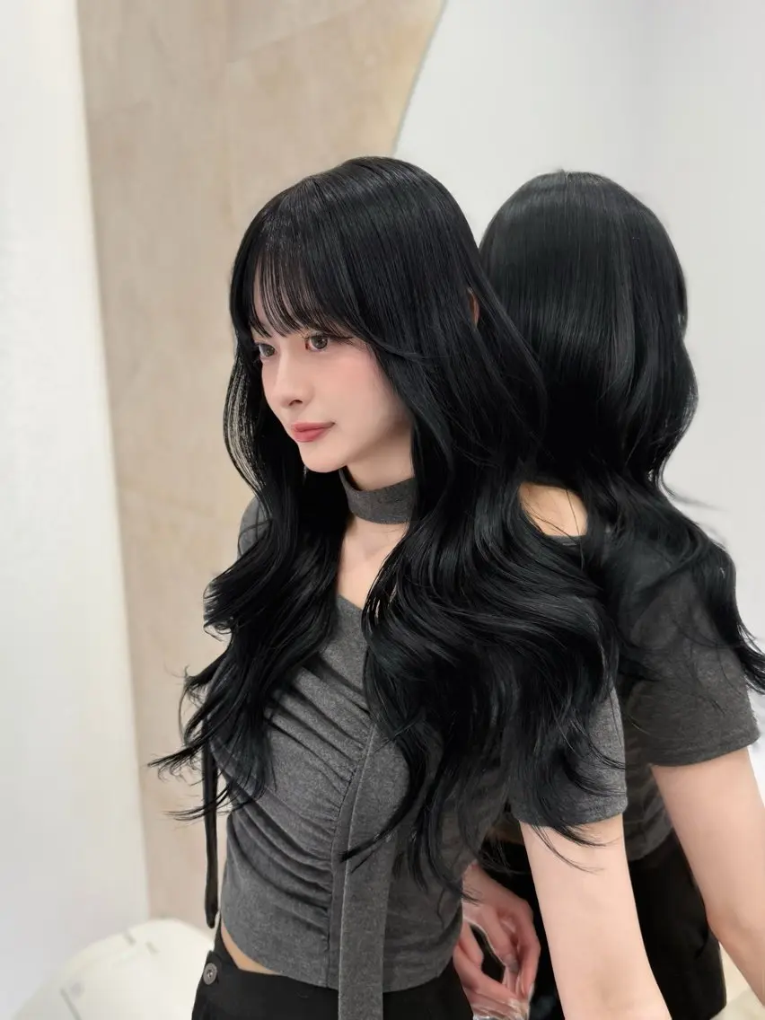 ミディアム 韓国風レイヤー 日向 GINZAのヘアスタイル