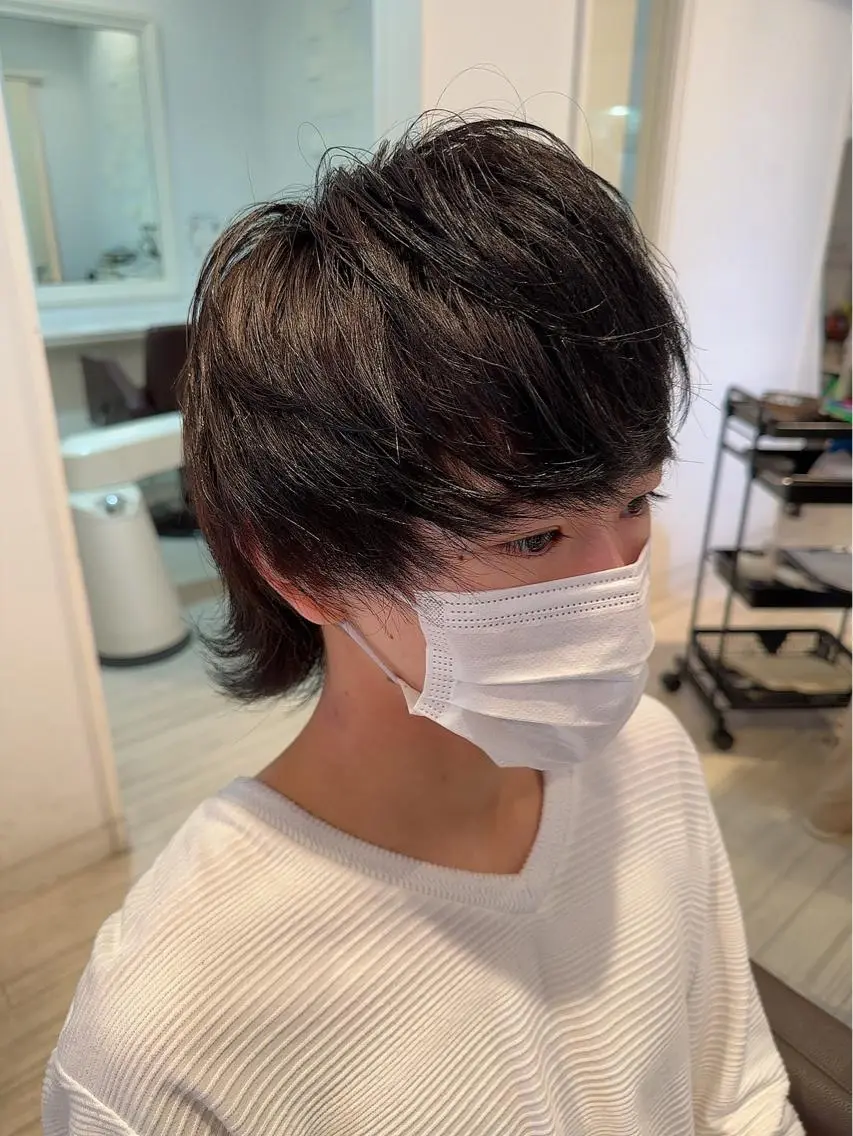 【🍃メンズ限定🍃】シャンプー+カット＋眉カット＋１５分ヘッドスパの写真