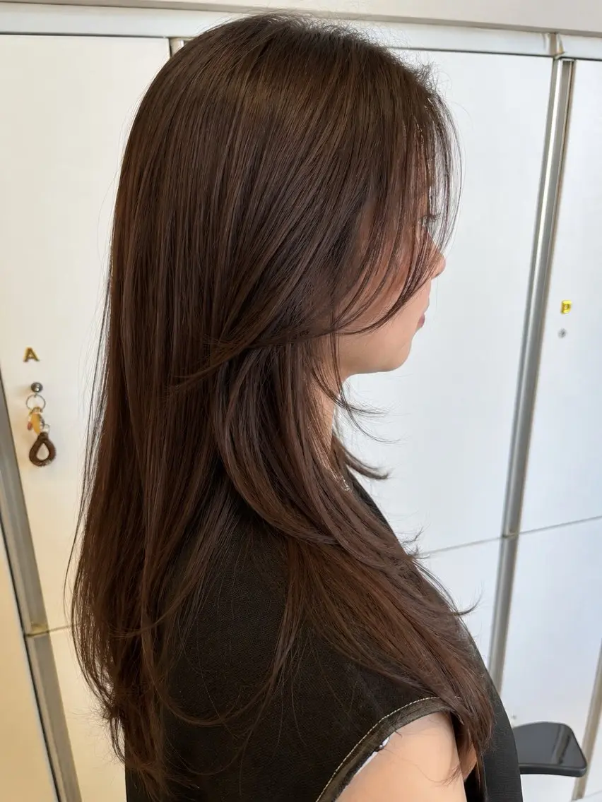 ロング カラー ヘアアレンジ カット 韓国レイヤー/ 💎Tomoya💎のヘアスタイル