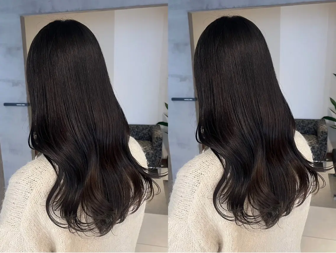 セミロング 髪質改善・水素カラー ARIA(ému)のヘアスタイル