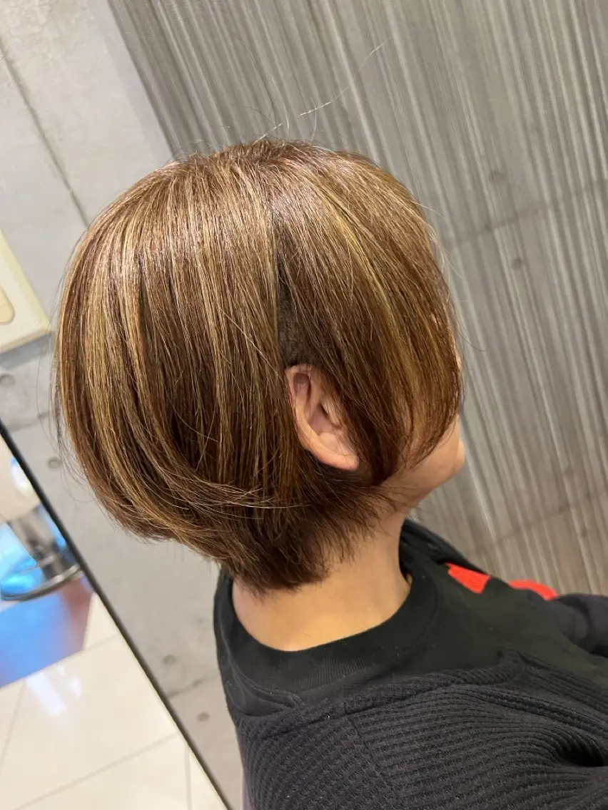ショート ハイライト cloe仙台🌈 ヨネザワ アレンのヘアスタイル