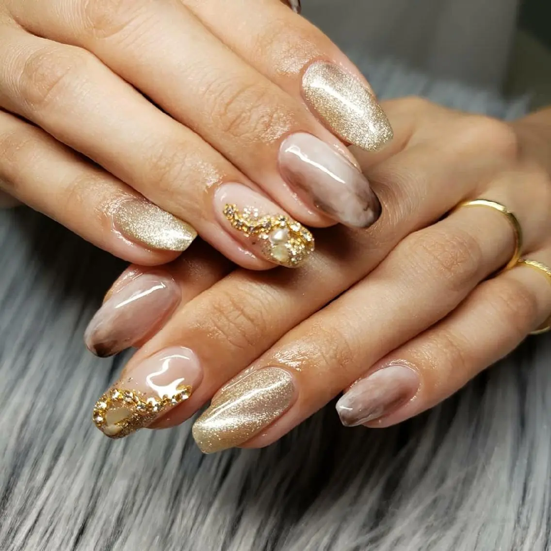 ネイル マグネットネイル ニュアンスネイル Nail salon Coco【溝の口駅】のネイルデザイン
