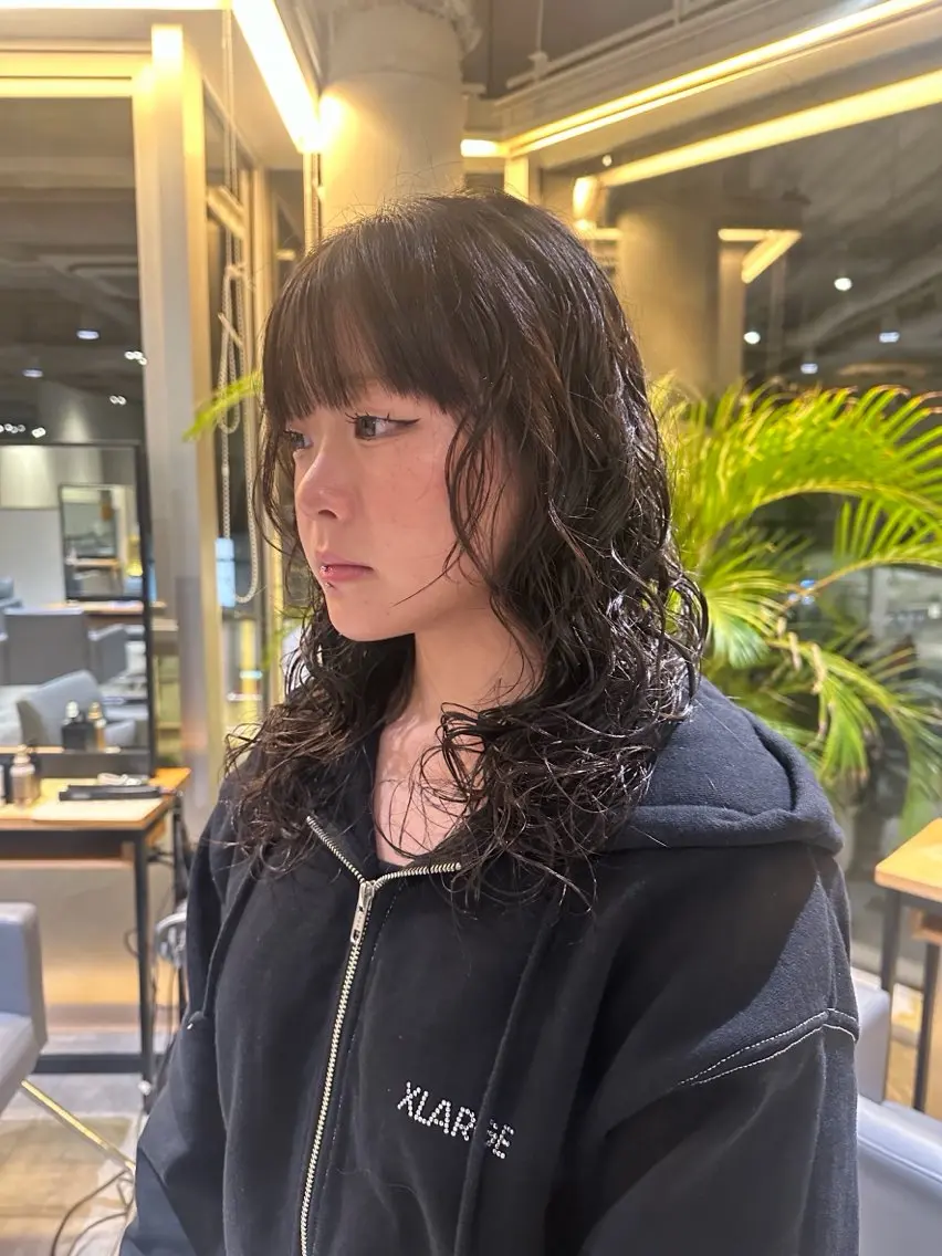 カット➕ロングパーマ🌀の写真