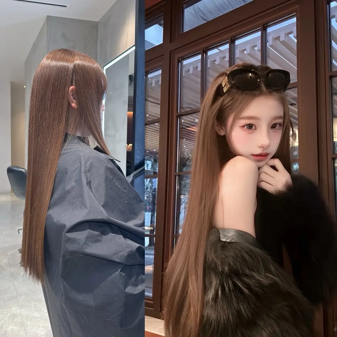 ロング カラー ヘアカラー トリートメント 透明感×艶カラー🤍 🌟YOSHIKIのヘアスタイル