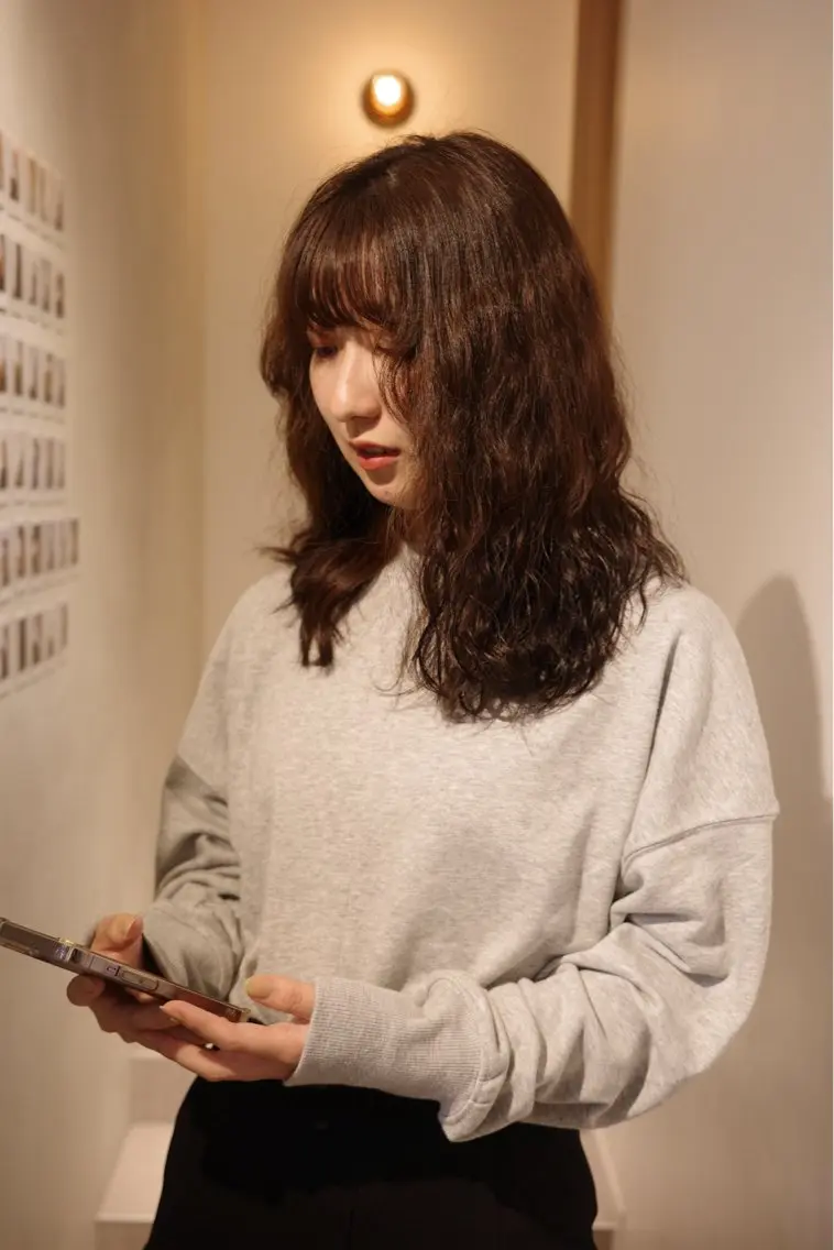 ミディアム パーマ 🌀渋谷メンズヘア 🌀河野瑠太のヘアスタイル