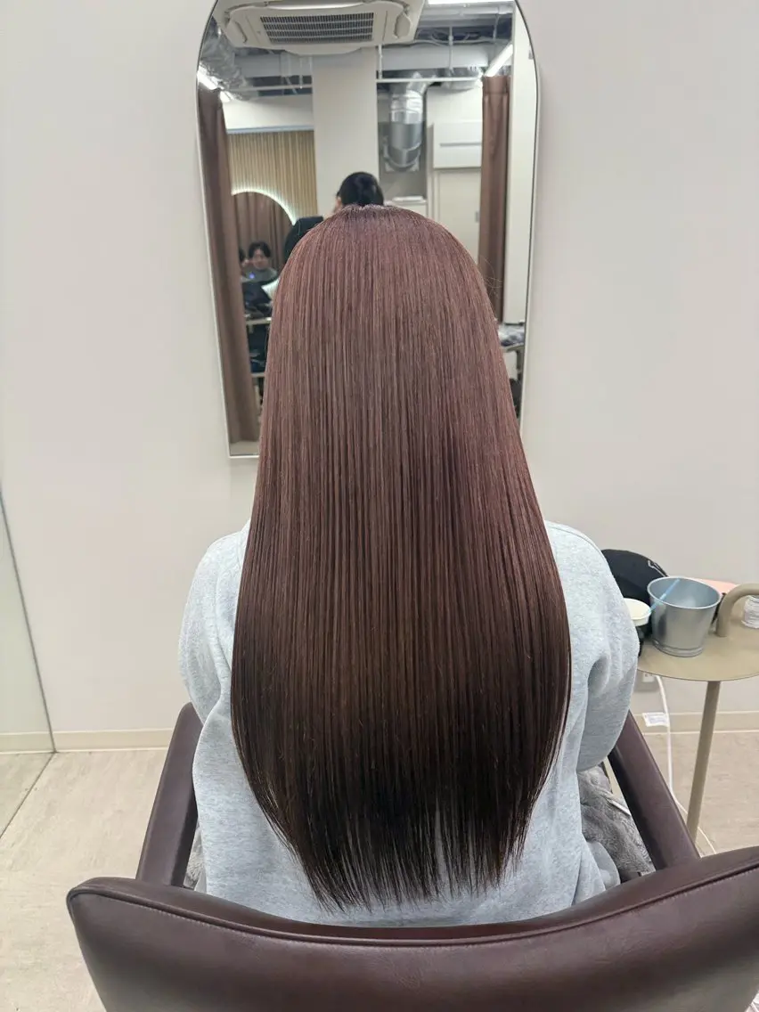 ロング カラー カット ヘアカラー トリートメント 🌻Reina/ ブリーチ/縮毛矯正のヘアスタイル