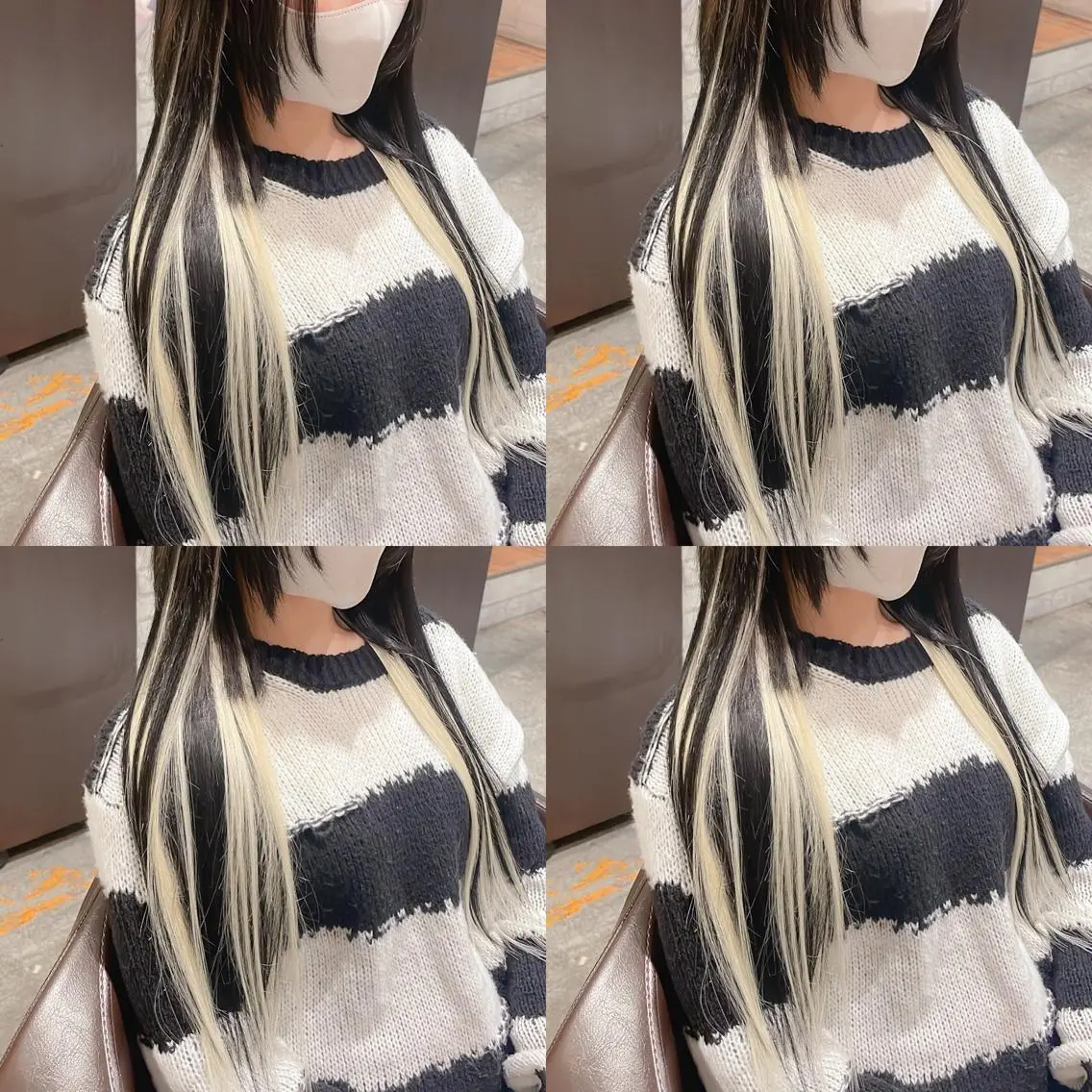シールエクステ ( 52cm ) 1枚〜 【 100%バージン毛 】🦋 ポイントにオススメ ⚠️1週間前予約のみの写真