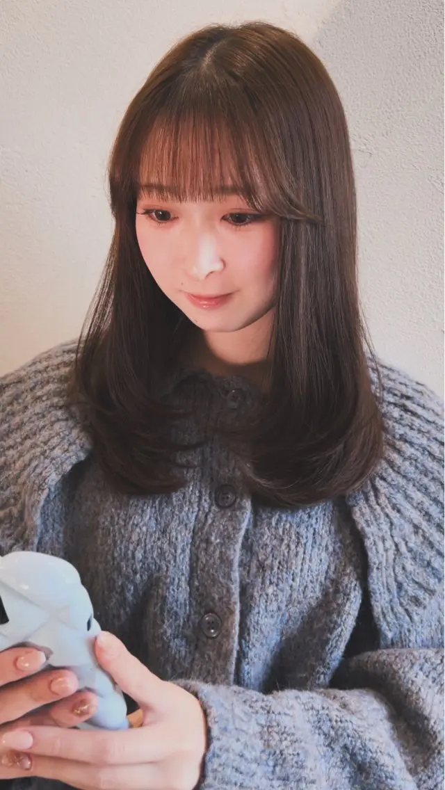 ロング カット ヘアカラー トリートメント 剣持友希/ifh iizuka/高崎のヘアスタイル
