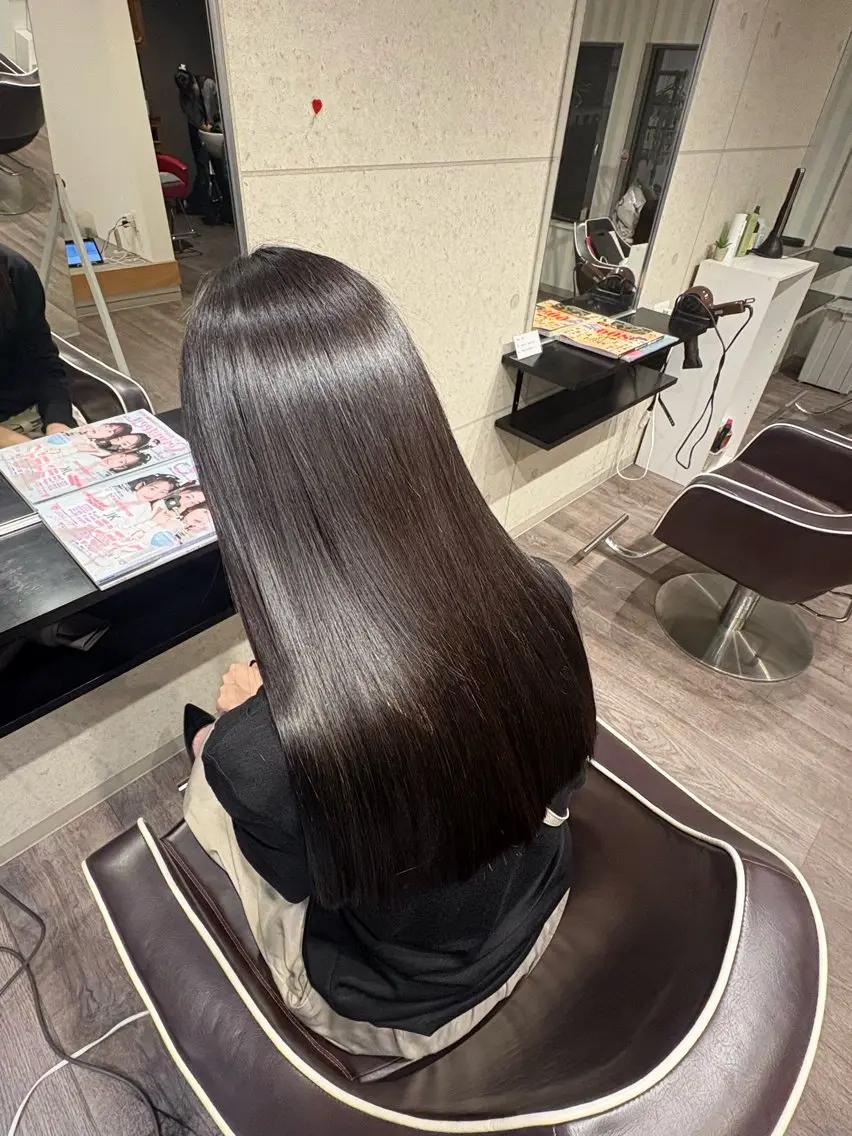 ロング カラー カット ヘアカラー トリートメント …a みおのヘアスタイル