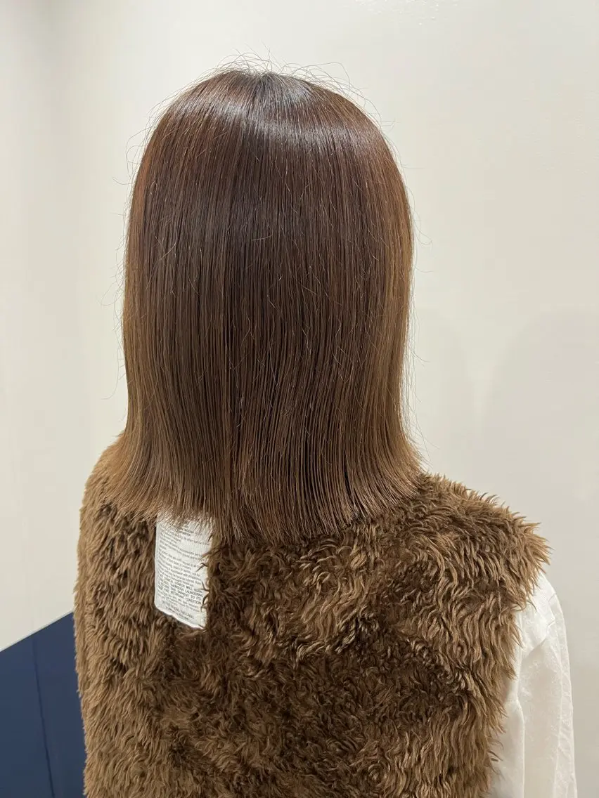 ミディアム カラー ヘアアレンジ カット ヘアカラー トリートメント IVY villa Suzu.のヘアスタイル