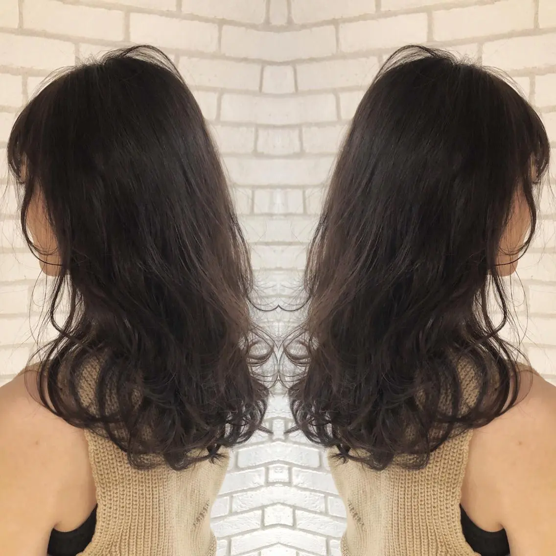 セミロング カラー 小島 侑衣のヘアスタイル