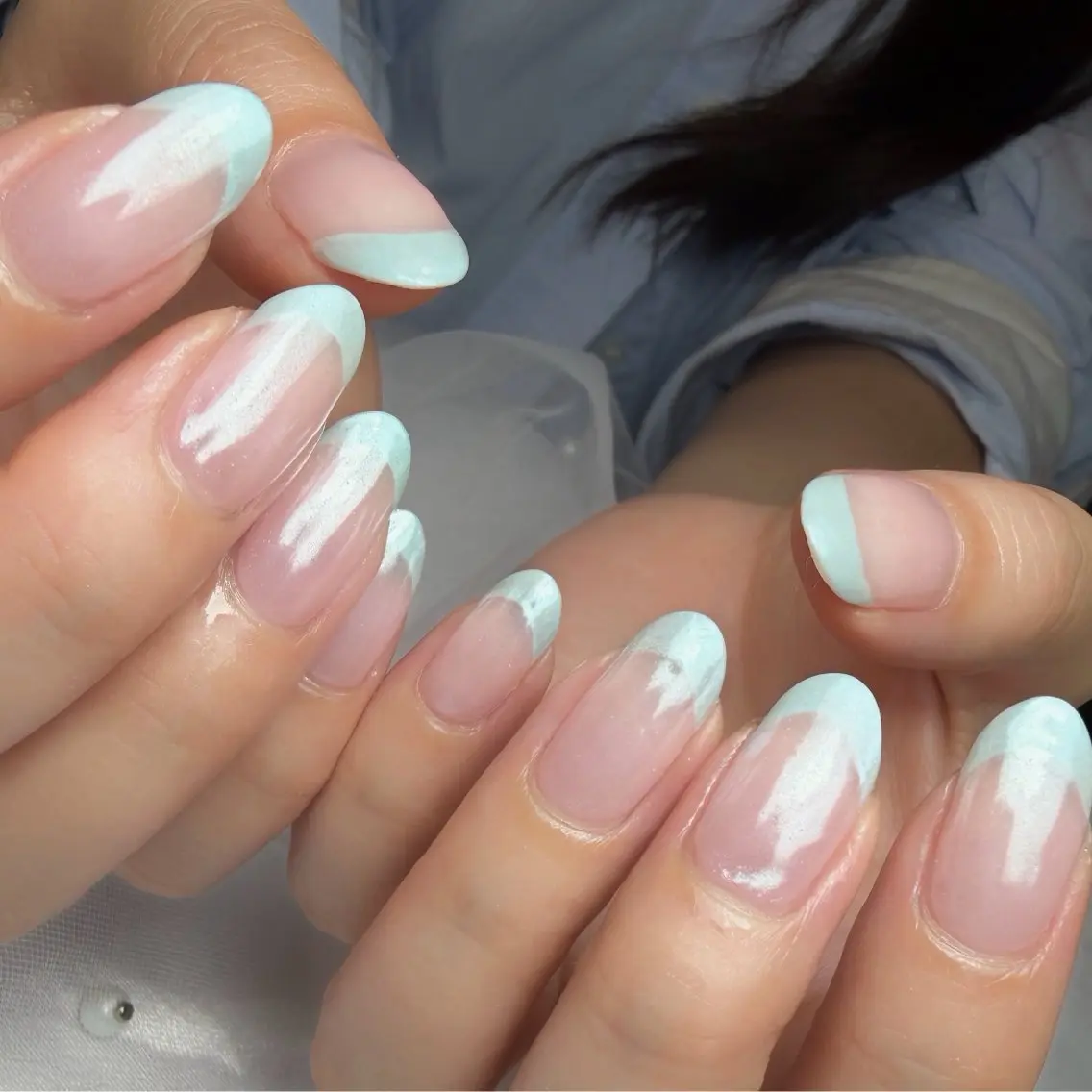 ネイル 持ち込み ニュアンスネイル シンプルネイル 春ネイル ハンドネイル 藤崎歩美 /自宅サロンのネイルデザイン