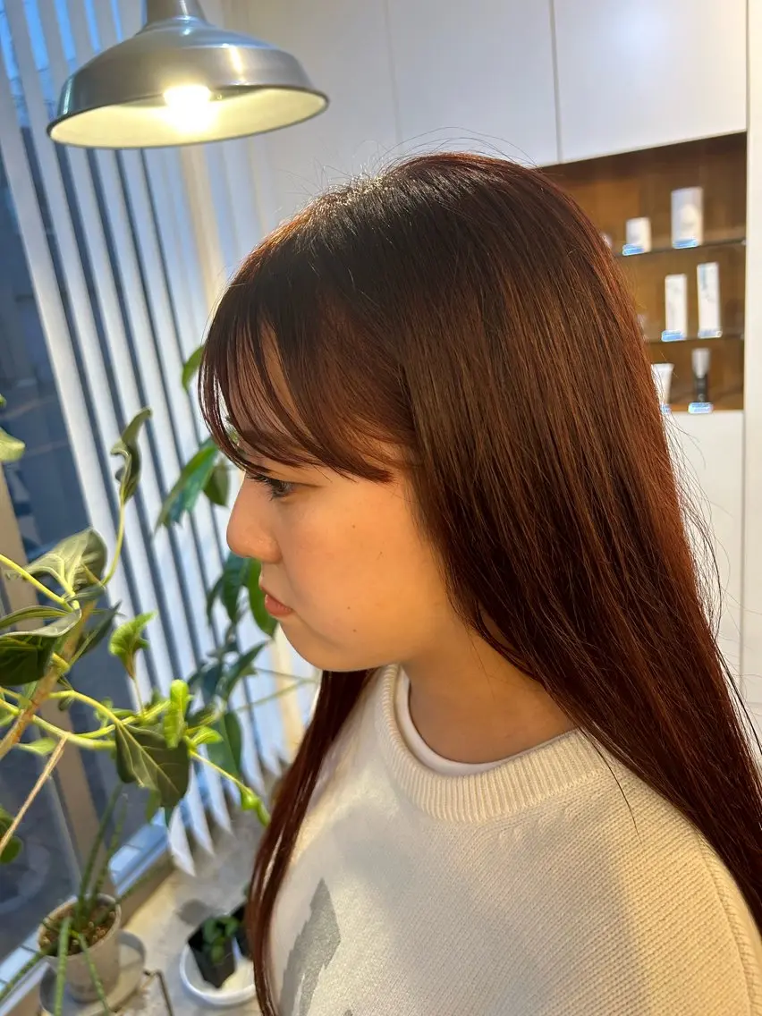 セミロング 💐暖色カラー/ レイヤーりゅーき💐のヘアスタイル