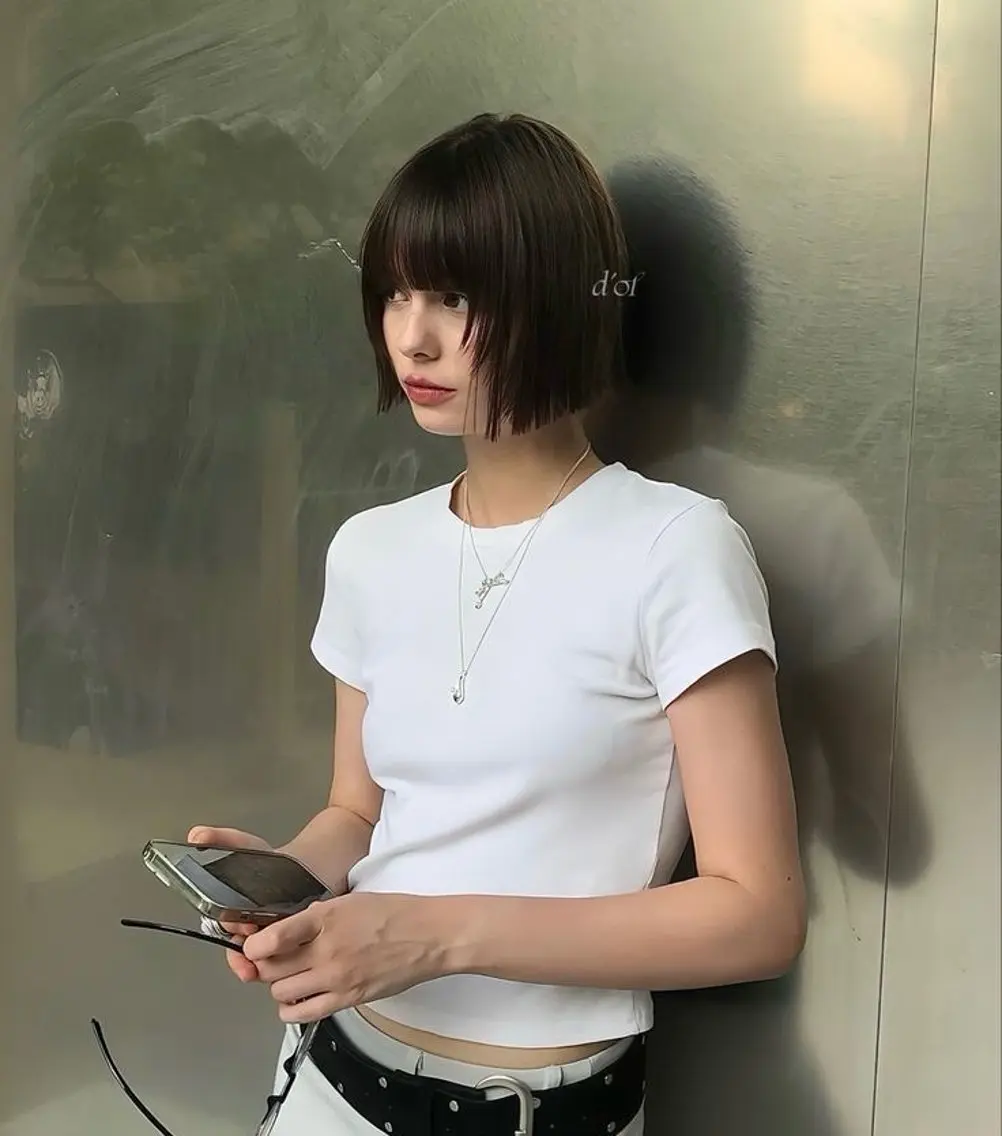 （営業後）ボブカットモデルの写真