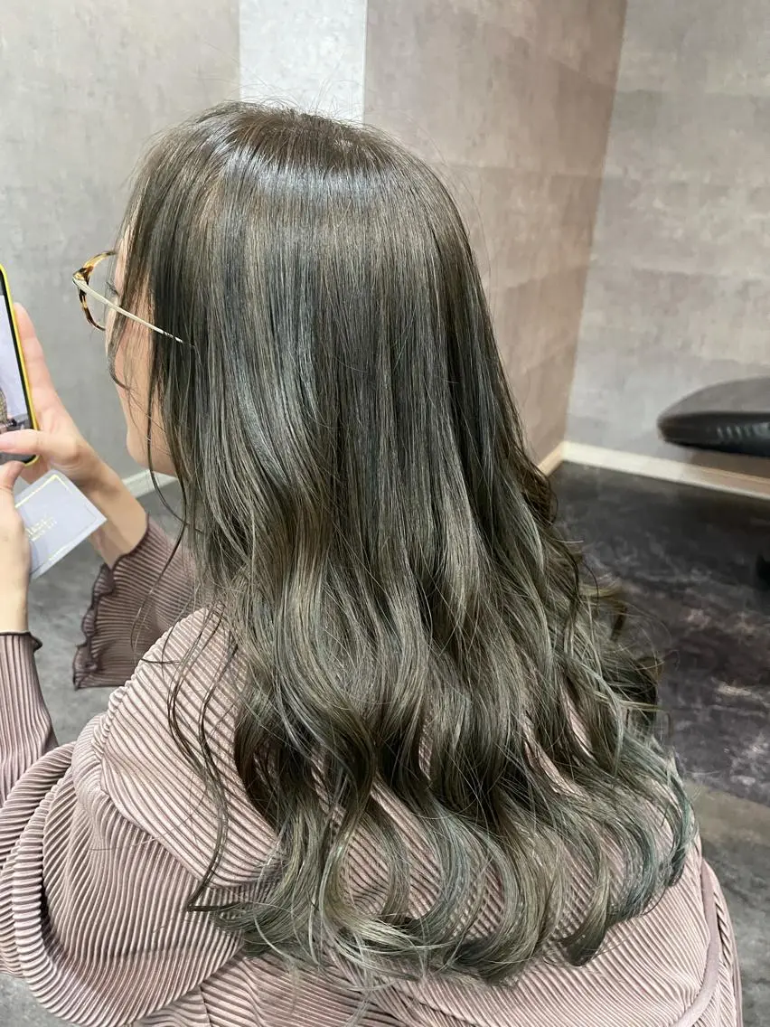 外国人風ダブルカラー&トリートメントの写真