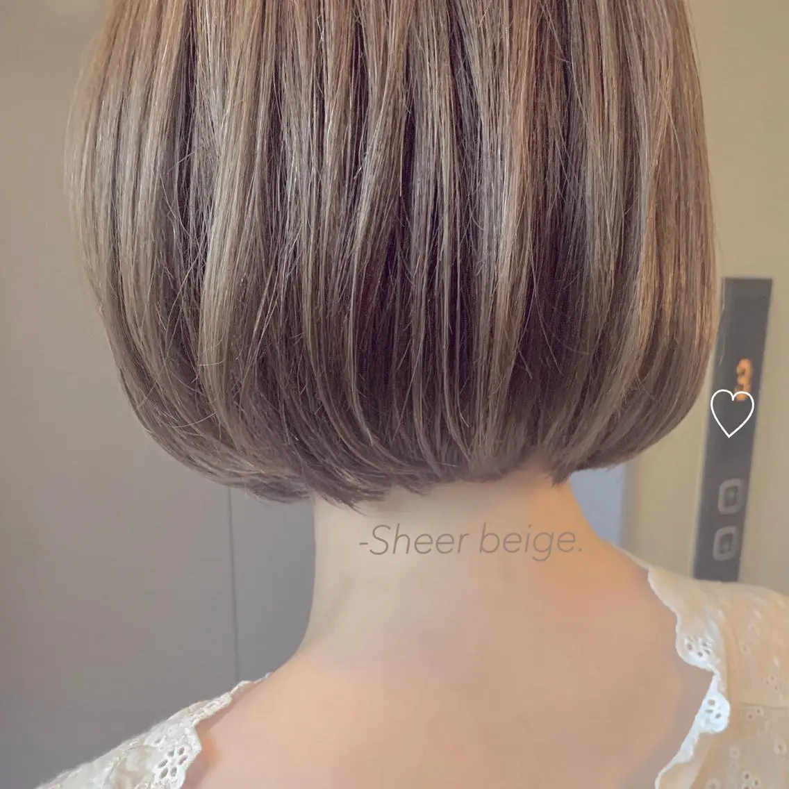 ショート ボブ ハイライト カット ヘアカラー トリートメント 石畑結華 Lond店長のヘアスタイル