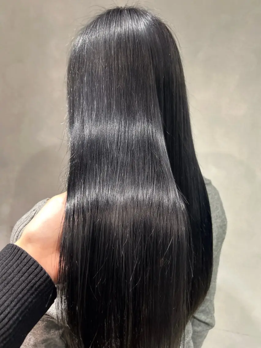ロング カラー 透明感カラー 韓国風ヘア ヘアカラー 渋谷カラー/縮毛矯正 モデル募集🎀ふうかのヘアスタイル
