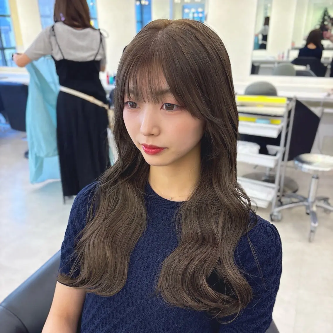 ロング カラー ヘアカラー ParveMix 楠本結菜💟のヘアスタイル