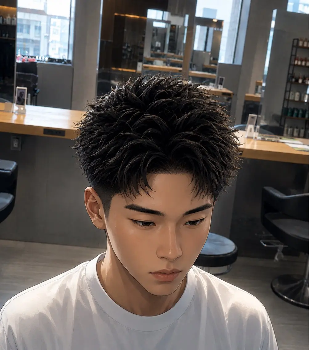 ショート カット パーマ ヘッドスパ ヘアセット パーマ指名率No1 メンズ特化ケイトのヘアスタイル