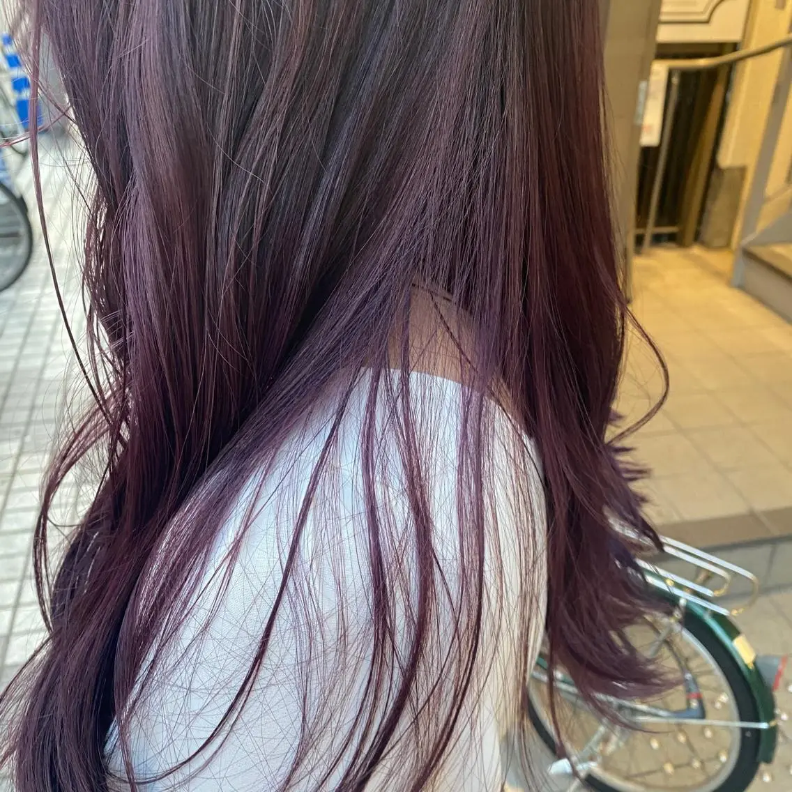 ロング カット ヘアカラー トリートメント しもかわ かほのヘアスタイル