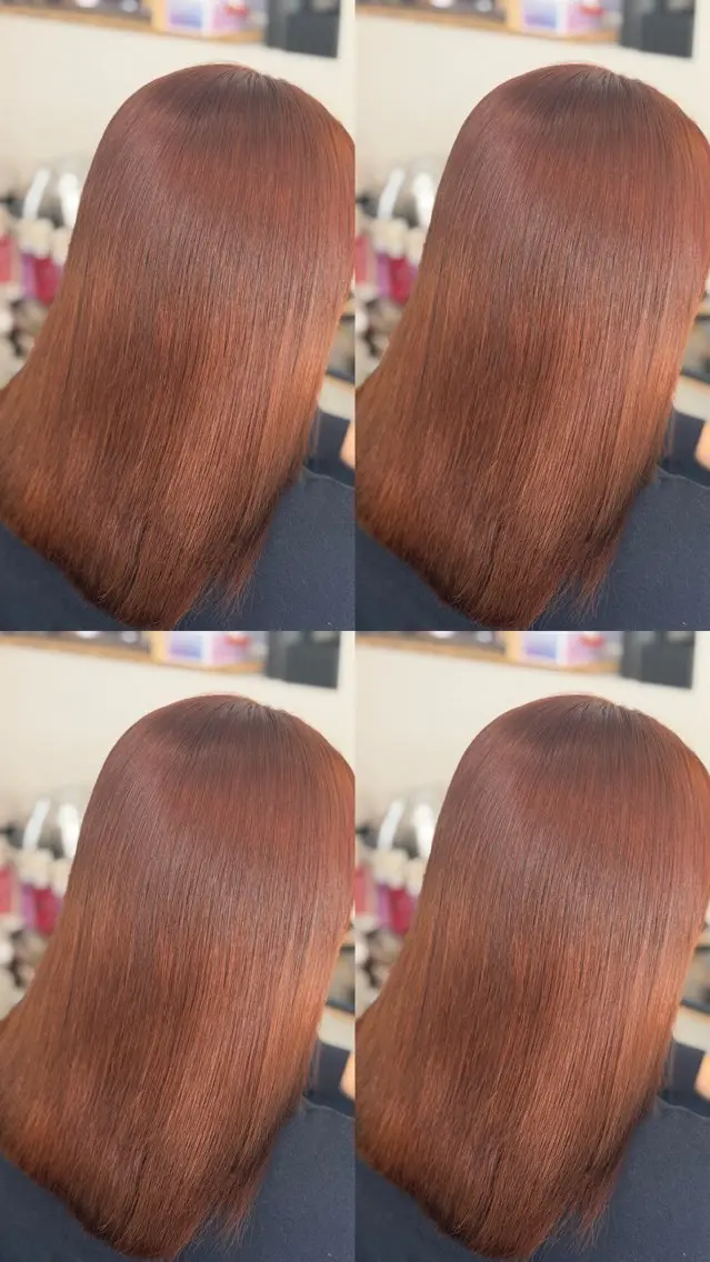 ミディアム ヘアカラー 髪質改善🪽 森川☜⁠ ☜⁠ のヘアスタイル