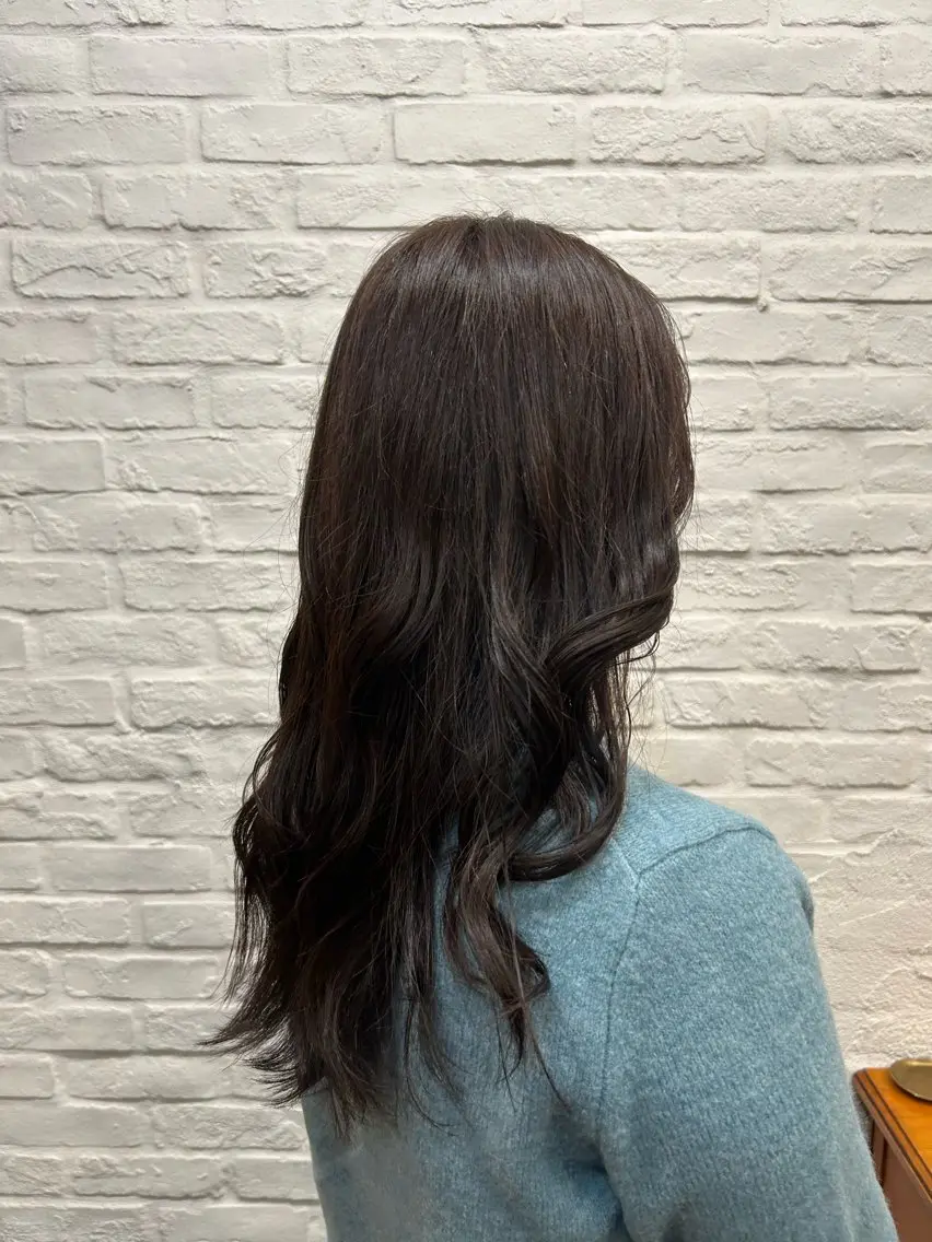 ロング カラー ブラウンカラー チョコレートブラウン 髪質改善/縮毛矯正 透明感カラー/リオのヘアスタイル