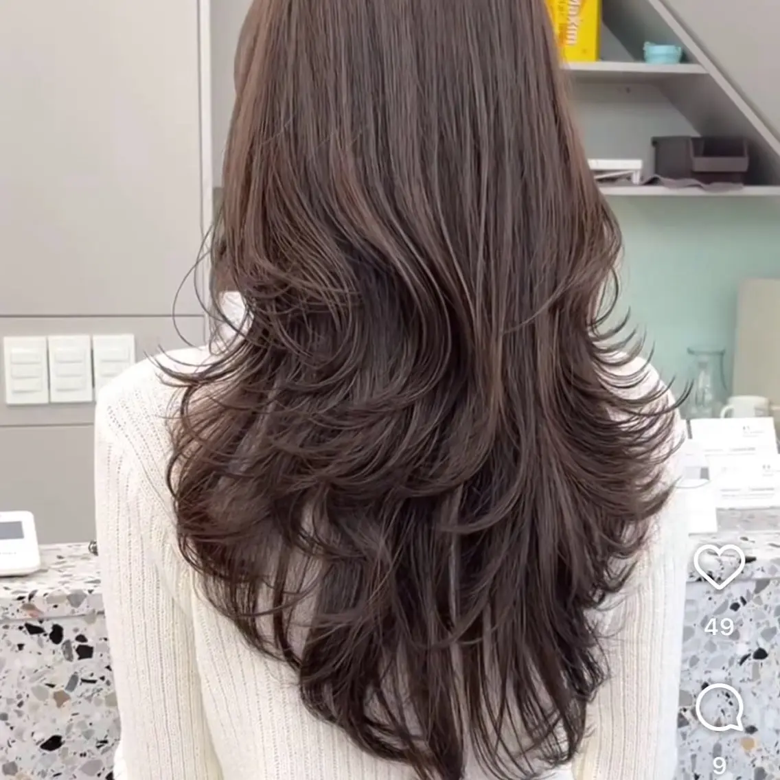ロング カット パーマ トリートメント ｺﾃﾏｷﾊﾟｰﾏ/ ayaka☁️のヘアスタイル