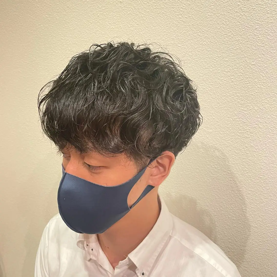 メンズ マッシュ メンズパーマ 刈り上げ 𓂃megu‪𓂃 森野めぐみのヘアスタイル