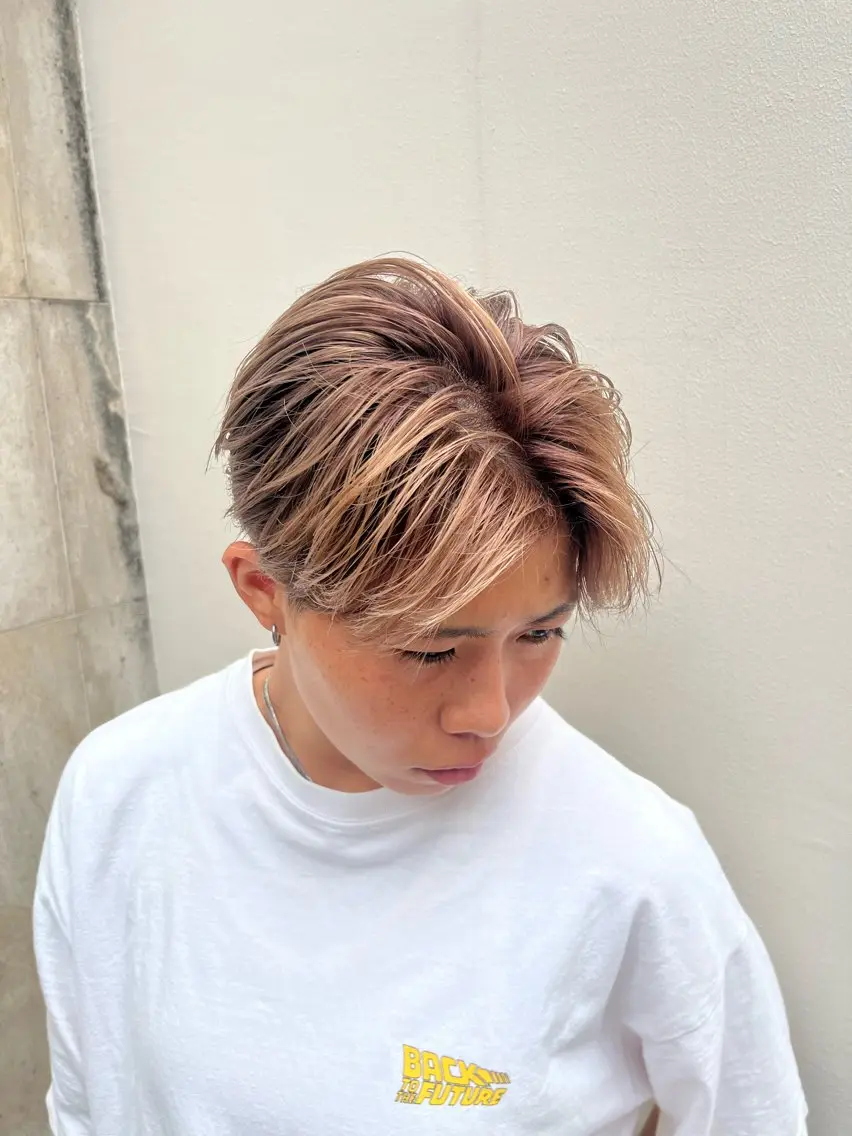 カラー メンズ メンズバレイヤージュ バレイヤージュ 外国人風カラー カット ヘアカラー トリートメント ✨メンズスタイル✨ Daiのヘアスタイル