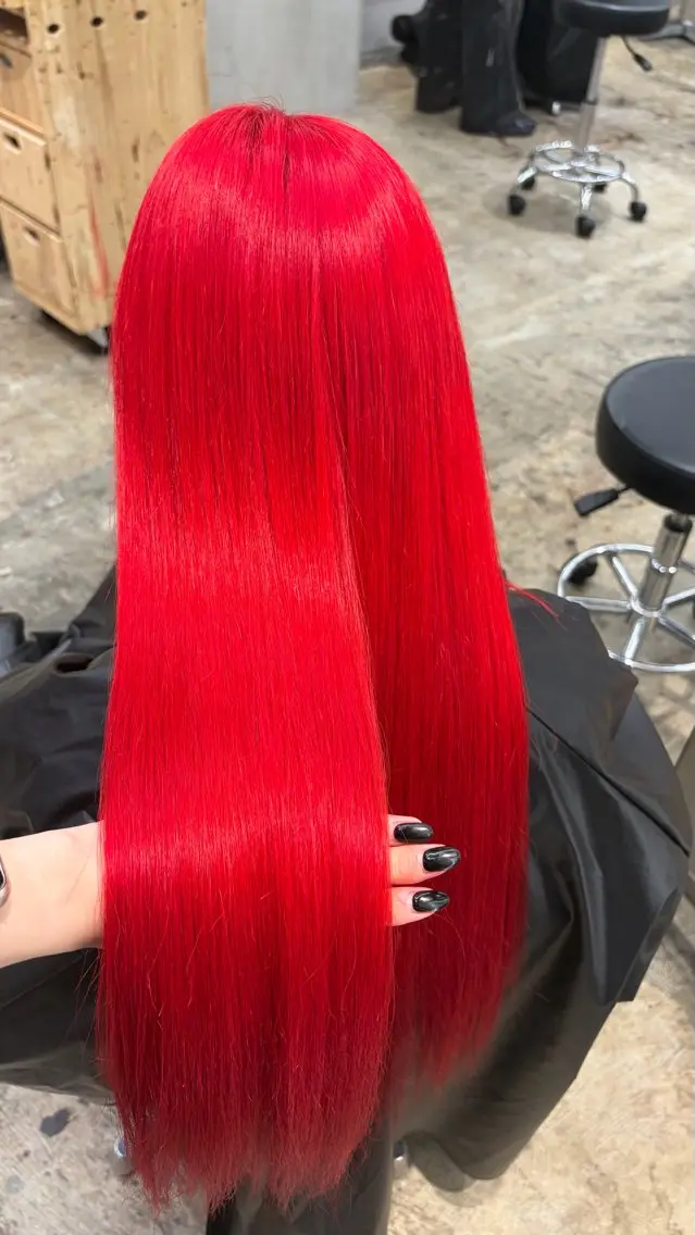 ロング ヘアカラー るかブリーチ特化× プルエクステのヘアスタイル