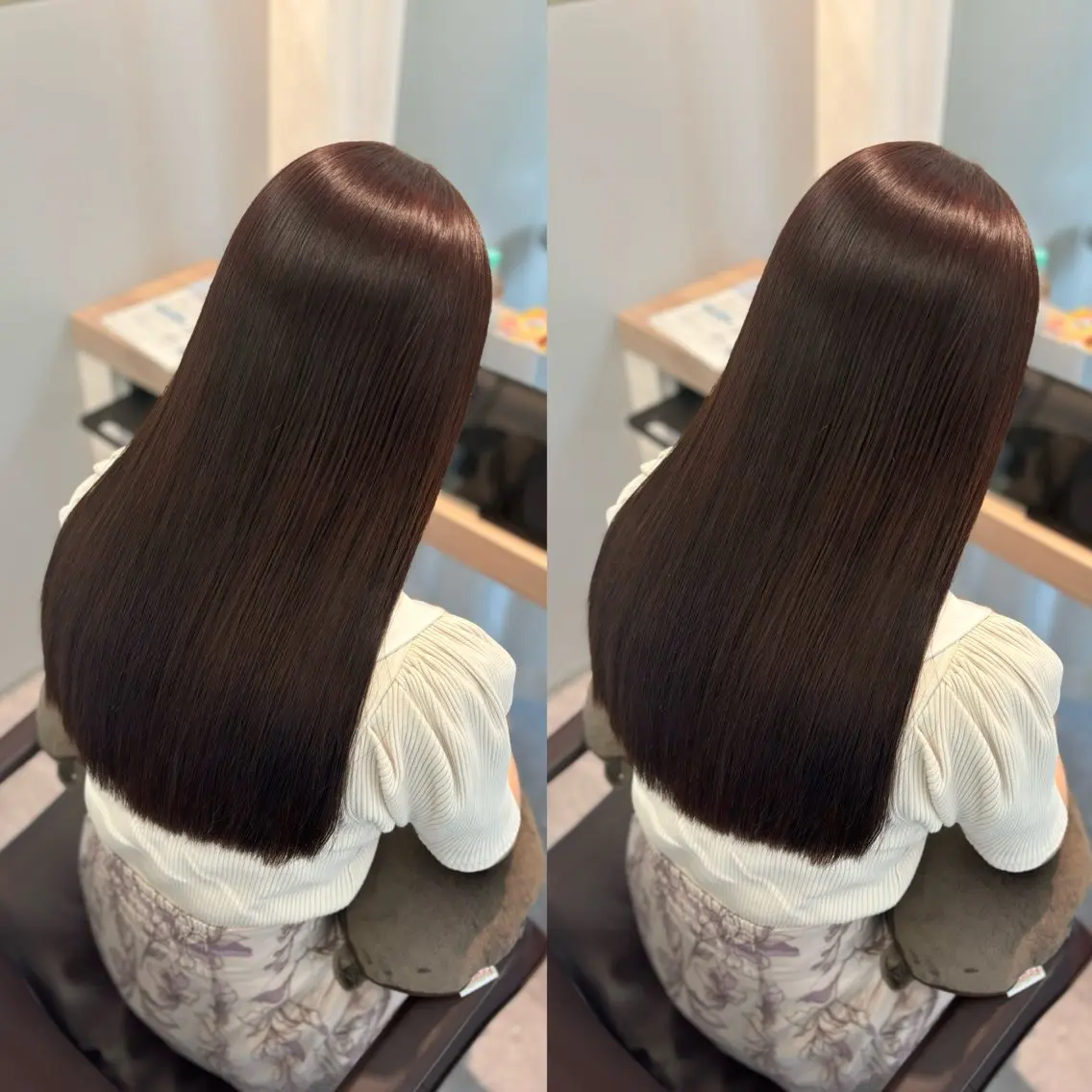ロング カラー ブラウンカラー ピンクカラー ピンクブラウン カット ヘアカラー トリートメント 髪質改善🫧ベージュ 椙山 響のヘアスタイル